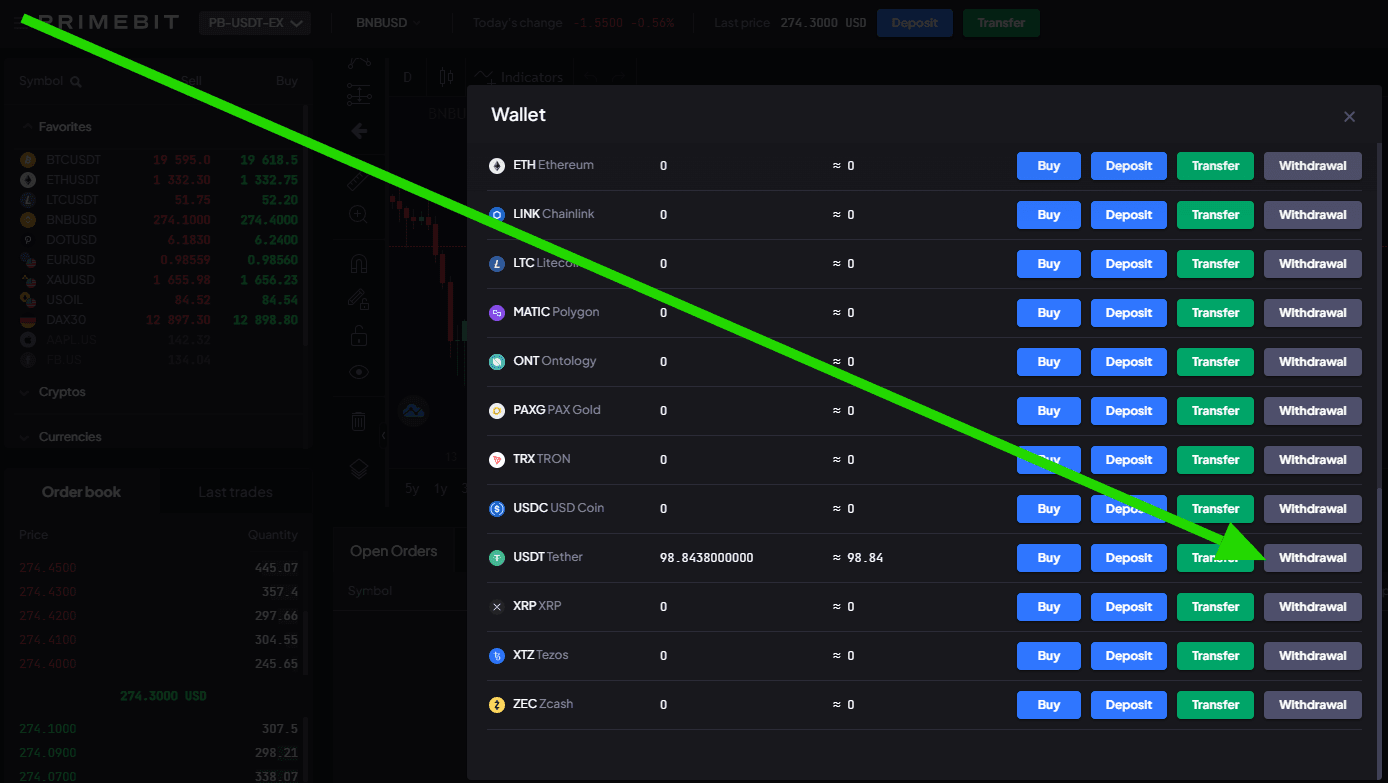 Deposit-and-withdrawal