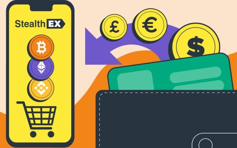 How to buy crypto with fiat on StealthEX? 