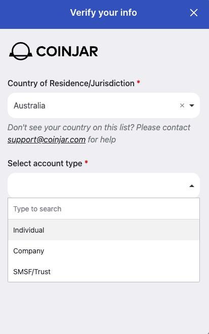 coinjar-account-verification